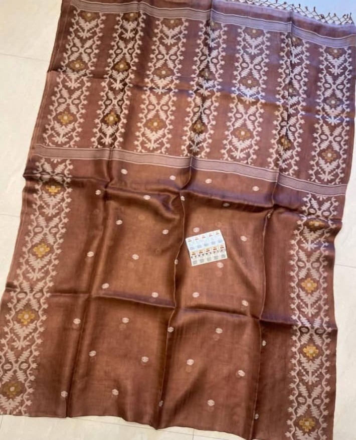 Cocoa Jamdani Tussar